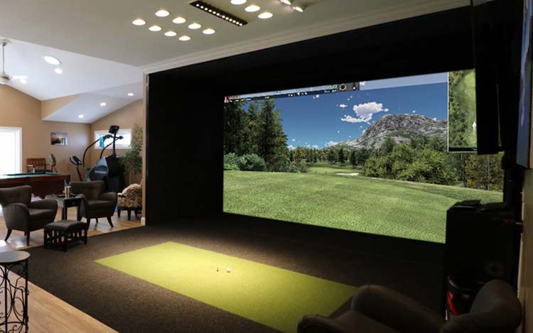 Golf simulato Pro Series location example: in a club Golf simulato Pro Series location example: in a club